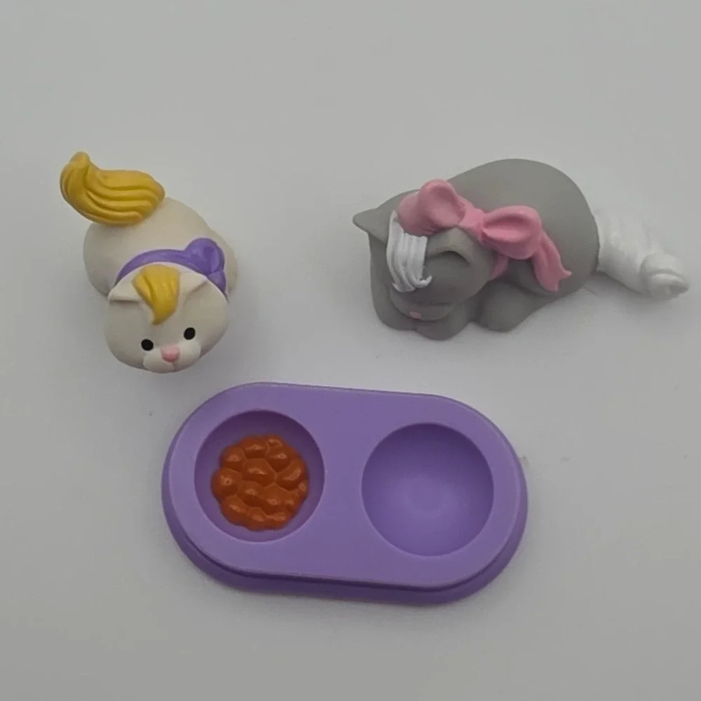 Fisher-Price Little People Cat Figures Set Multicolor Good 1996 1995